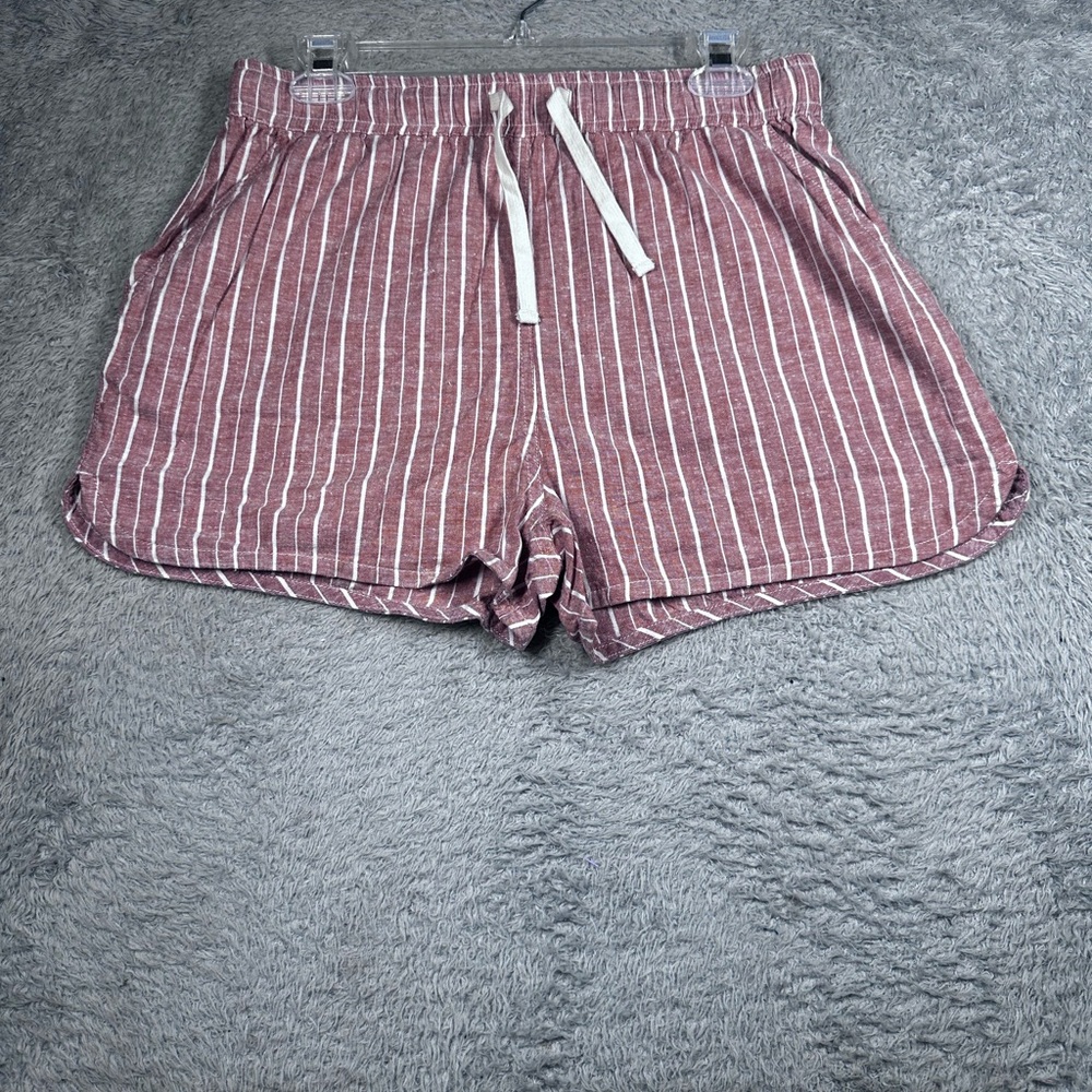 NWT Marine Layer‎ Women's Large Pockets Stripe Beach Shorts PullOn